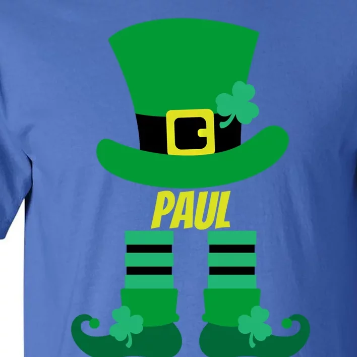 St Patricks Day Leprechaun Family Matching Name Paul Gift Tall T-Shirt