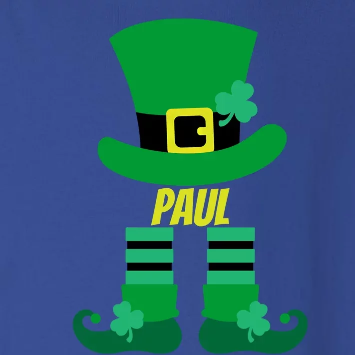 St Patricks Day Leprechaun Family Matching Name Paul Gift Toddler Long Sleeve Shirt