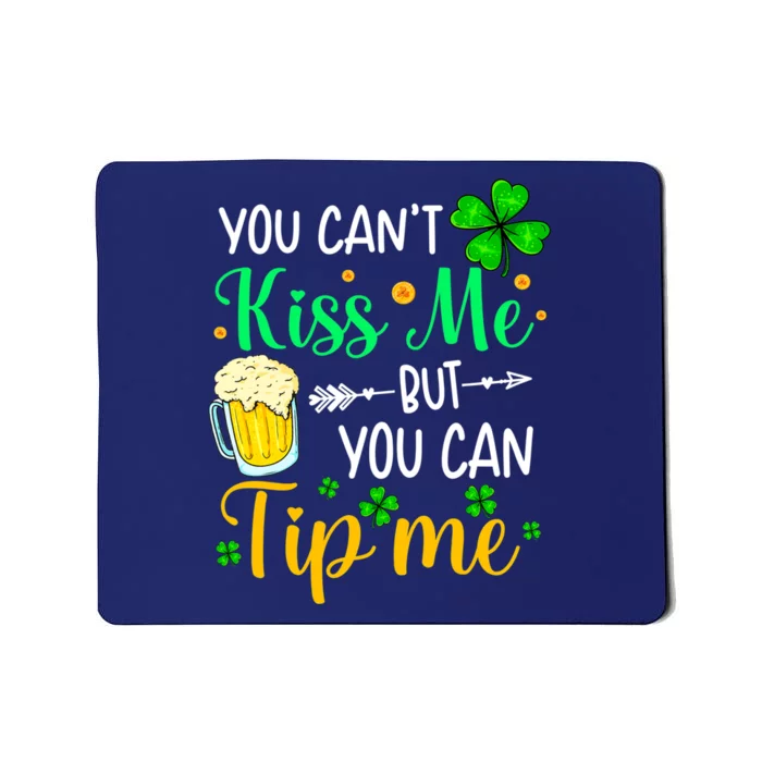 St Patrick's Day Lucky Shamrock Waitress Bartender Waiter Mousepad