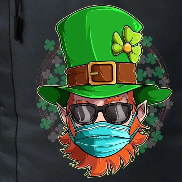 St Patricks Day Quarantined Masked Leprechaun Daily Commute Backpack