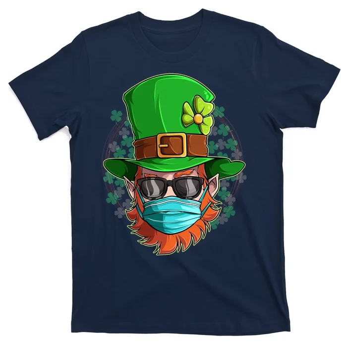 St Patricks Day Quarantined Masked Leprechaun T-Shirt