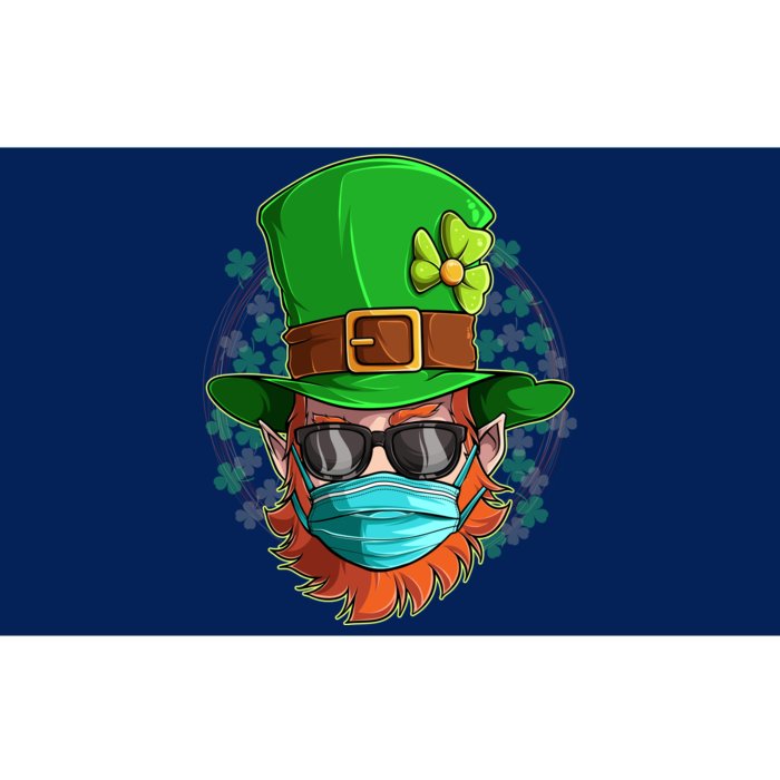 St Patricks Day Quarantined Masked Leprechaun Bumper Sticker