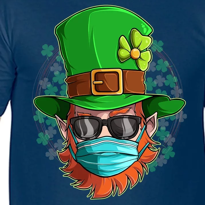 St Patricks Day Quarantined Masked Leprechaun Comfort Colors T-Shirt