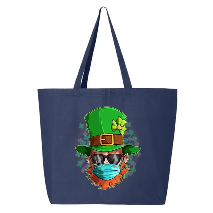 St Patricks Day Quarantined Masked Leprechaun 25L Jumbo Tote