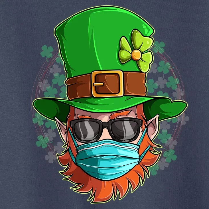 St Patricks Day Quarantined Masked Leprechaun Toddler T-Shirt