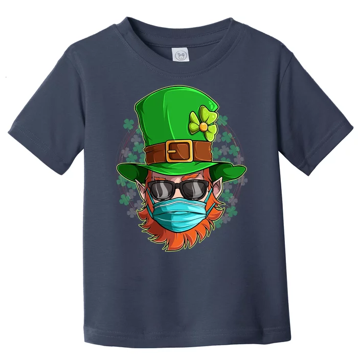 St Patricks Day Quarantined Masked Leprechaun Toddler T-Shirt