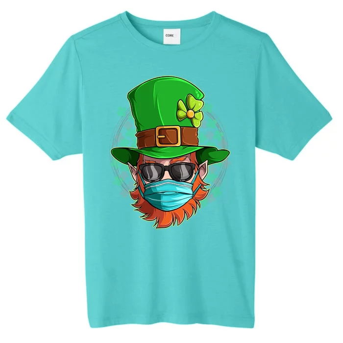 St Patricks Day Quarantined Masked Leprechaun ChromaSoft Performance T-Shirt