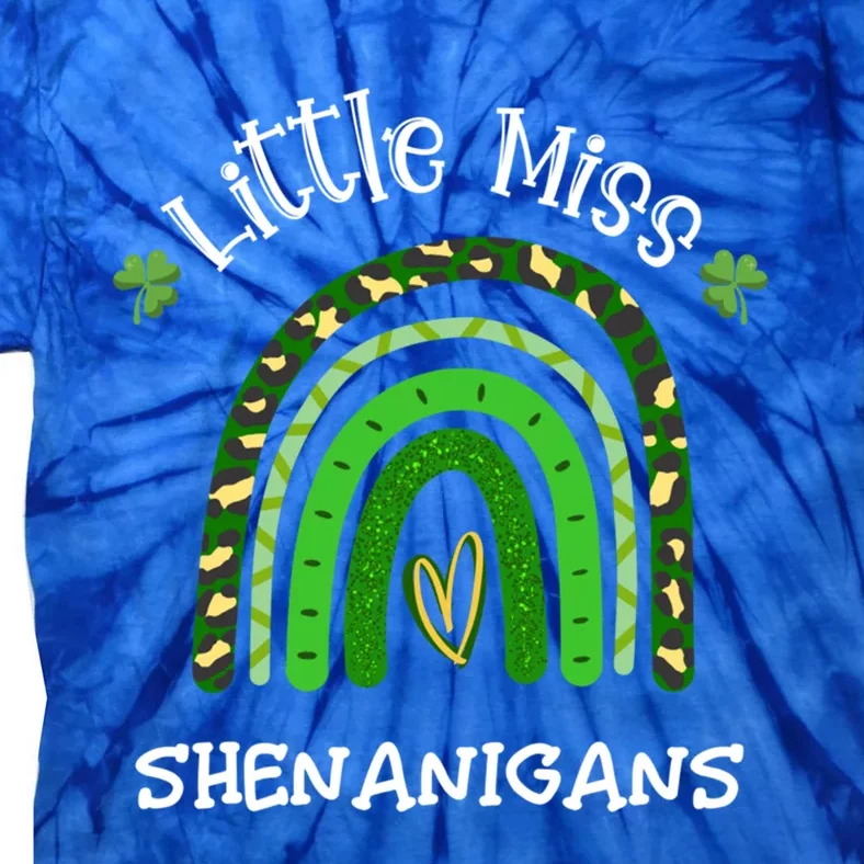 St Patrick's Day Rainbow Little Miss Shenanigans Great Gift Tie-Dye T-Shirt