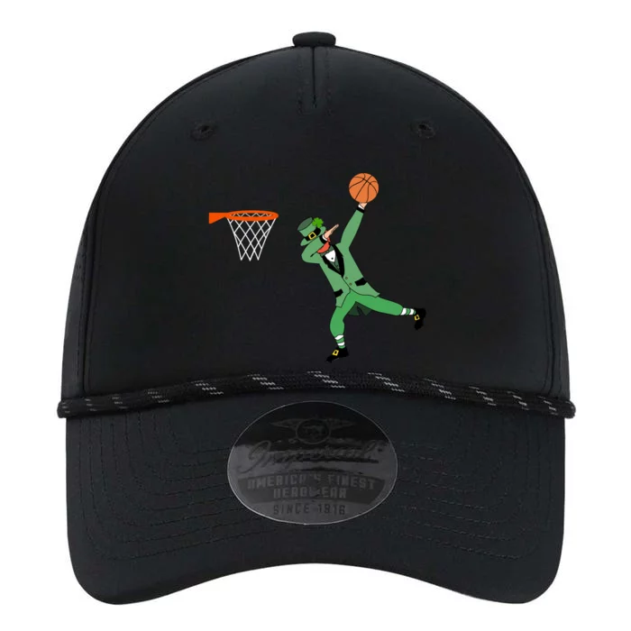 St Patricks Day Basketball Dunking Leprechaun Dab Slam Dunk Great Gift Performance The Dyno Cap