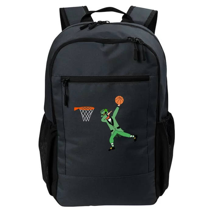 St Patricks Day Basketball Dunking Leprechaun Dab Slam Dunk Great Gift Daily Commute Backpack