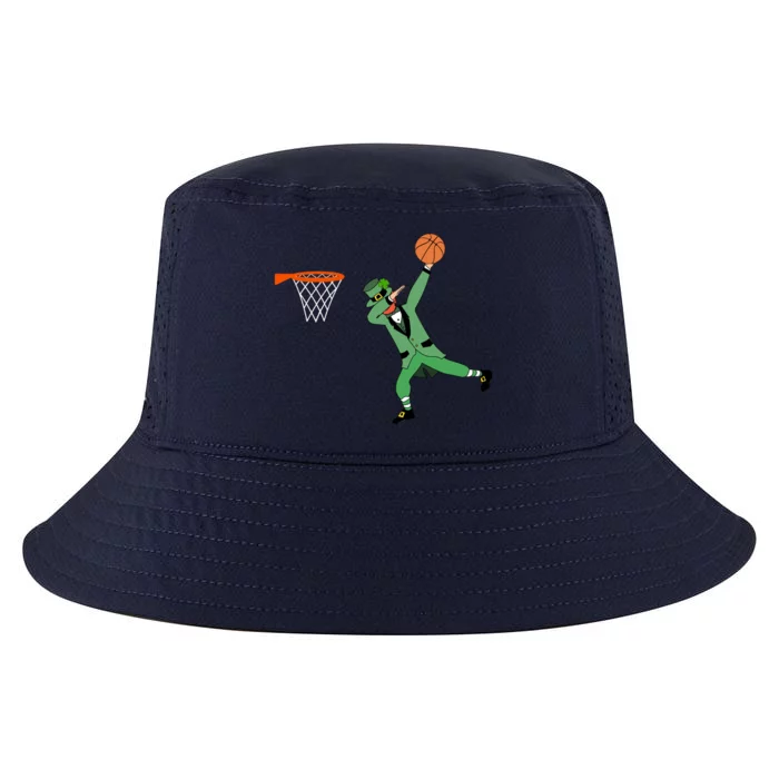 St Patricks Day Basketball Dunking Leprechaun Dab Slam Dunk Great Gift Cool Comfort Performance Bucket Hat