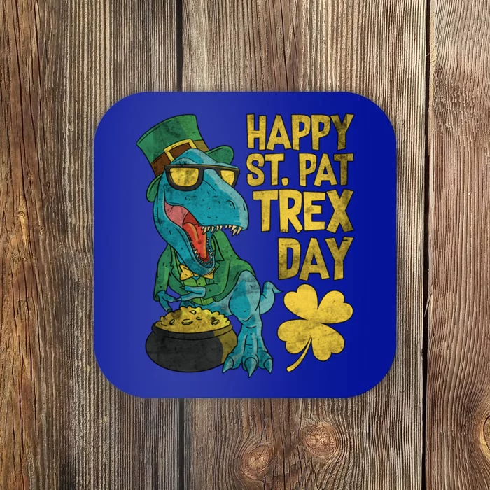 St Patrick's Day Happy St Patcute Giftrex Day Tcute Giftrex Dinosaur Gift Coaster