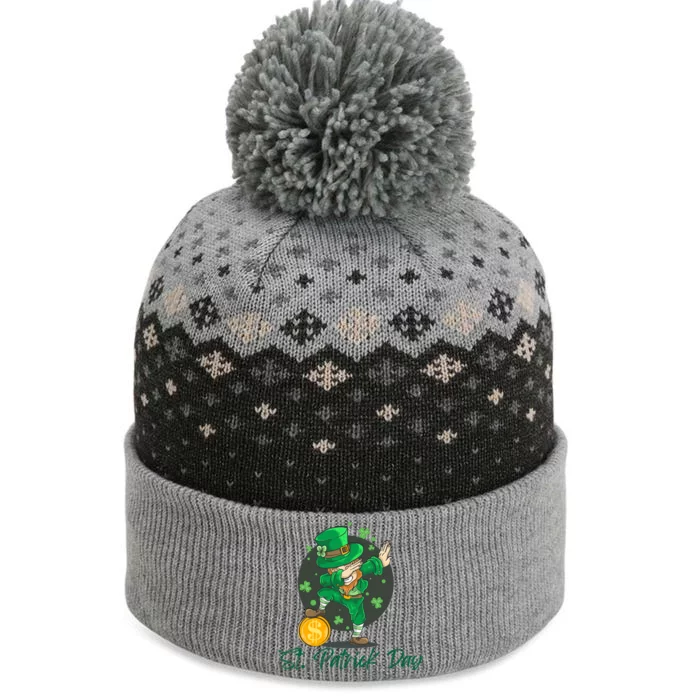 St Patricks Day Dabbing Leprechaun Boys Girls Men Dab Dance The Baniff Cuffed Pom Beanie