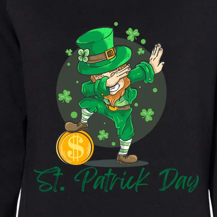 St Patricks Day Dabbing Leprechaun Boys Girls Men Dab Dance Womens California Wash Sweatshirt