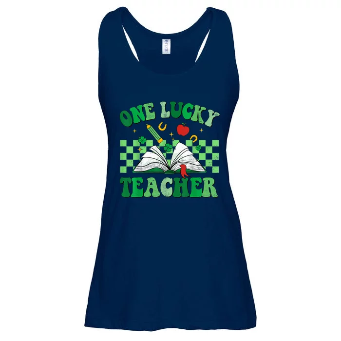 St Patricks Day Teacher Shirt One Lucky Teacher Shamrock Ladies Essential Flowy Tank