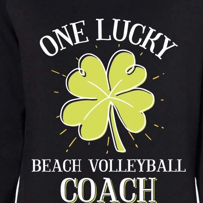 St Patricks Day Cool Gift Lucky Beach Volleyball Coach Gift Womens California Wash Sweatshirt