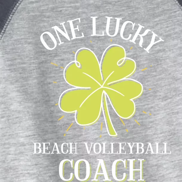 St Patricks Day Cool Gift Lucky Beach Volleyball Coach Gift Toddler Fine Jersey T-Shirt