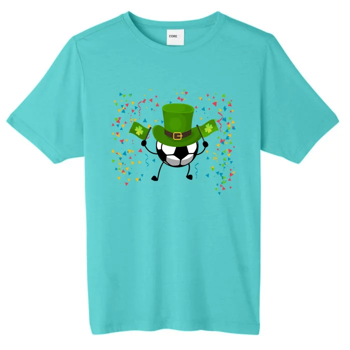 St Patrick's Day Soccer Leprechaun Sports Lovers Gift ChromaSoft Performance T-Shirt