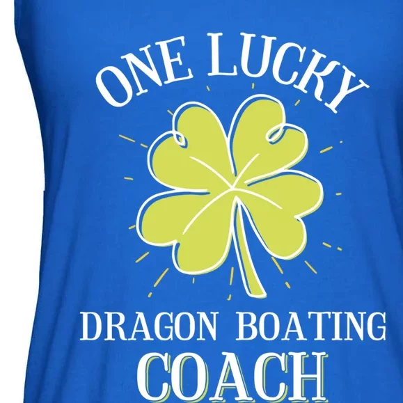 St Patricks Day Cool Gift Lucky Dragon Boating Coach Gift Ladies Essential Flowy Tank