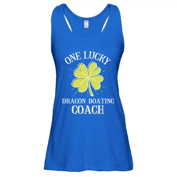 St Patricks Day Cool Gift Lucky Dragon Boating Coach Gift Ladies Essential Flowy Tank