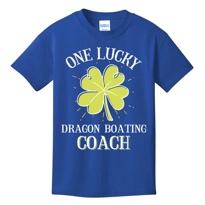 St Patricks Day Cool Gift Lucky Dragon Boating Coach Gift Kids T-Shirt