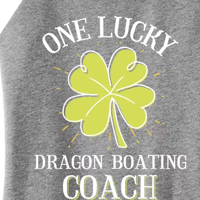 St Patricks Day Cool Gift Lucky Dragon Boating Coach Gift Women’s Perfect Tri Rocker Tank