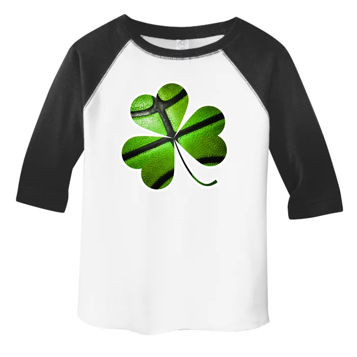 St Patricks Day Play Basketball Shamrock Gift Toddler Fine Jersey T-Shirt