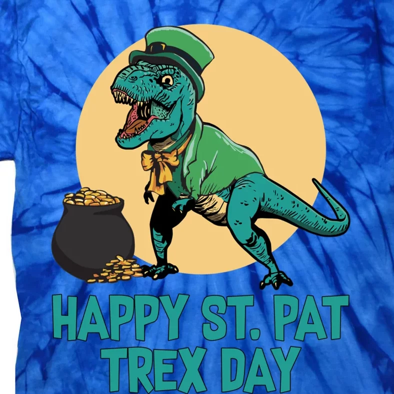 St Patrick's Day Happy St Patmeaningful Giftrex Day Tmeaningful Giftrex Dinosaur Tie-Dye T-Shirt