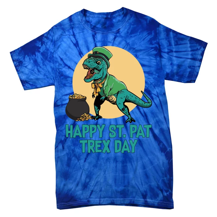 St Patrick's Day Happy St Patmeaningful Giftrex Day Tmeaningful Giftrex Dinosaur Tie-Dye T-Shirt