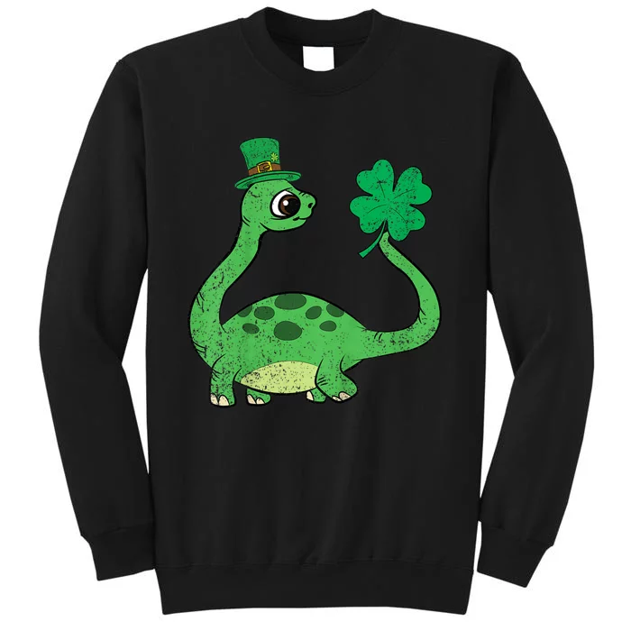 St Patricks Day Brontosaurus Shamrock Sweatshirt