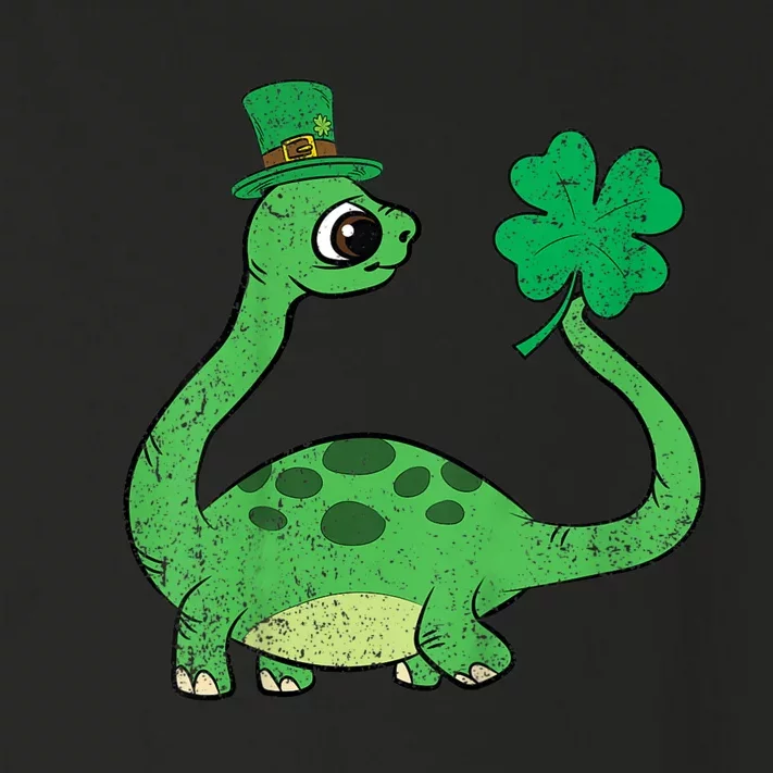 St Patricks Day Brontosaurus Shamrock Toddler Long Sleeve Shirt