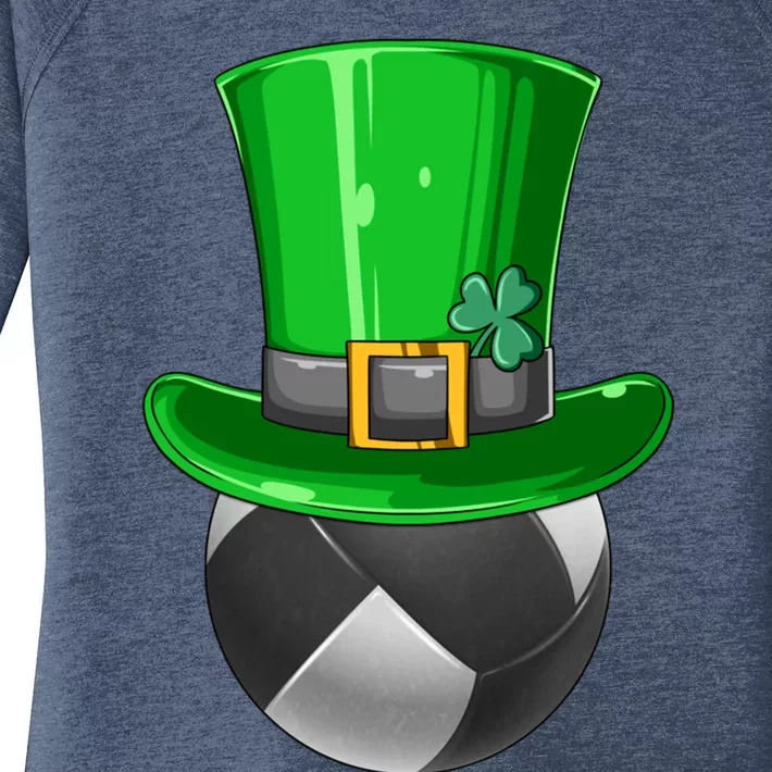 St Patrick's Day Volleyball Irish Volleyball Leprechaun Hat Cool Gift Women's Perfect Tri Tunic Long Sleeve Shirt