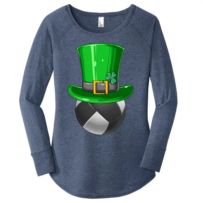 St Patrick's Day Volleyball Irish Volleyball Leprechaun Hat Cool Gift Women's Perfect Tri Tunic Long Sleeve Shirt