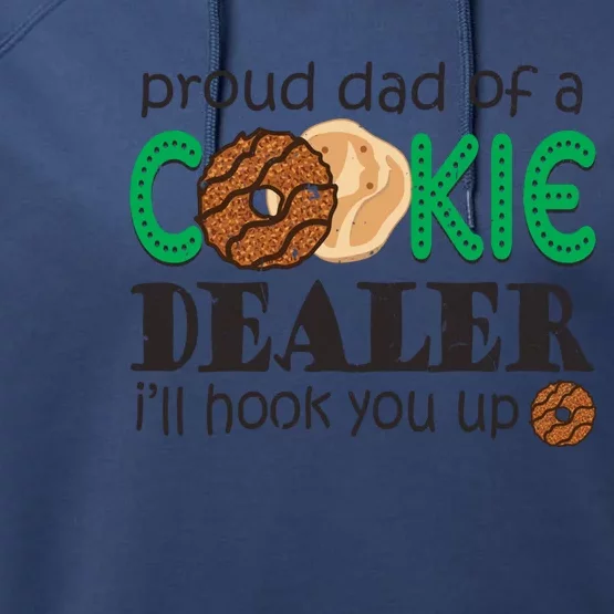 Scout Proud Dad Of A Cookie Dealer Girl Troop Leader Pullover Hoodie Performance Fleece Hoodie