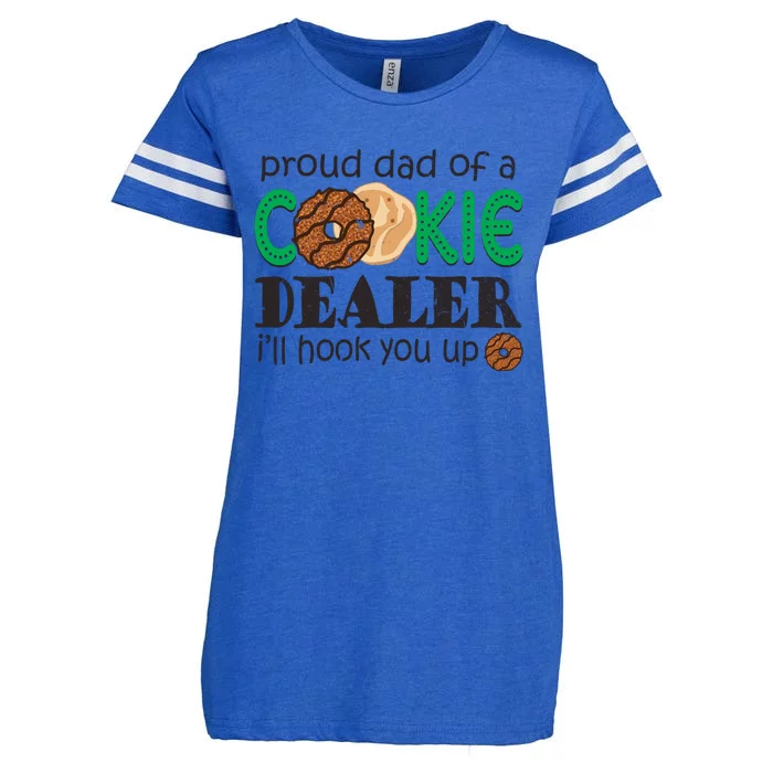 Scout Proud Dad Of A Cookie Dealer Girl Troop Leader Pullover Hoodie Enza Ladies Jersey Football T-Shirt