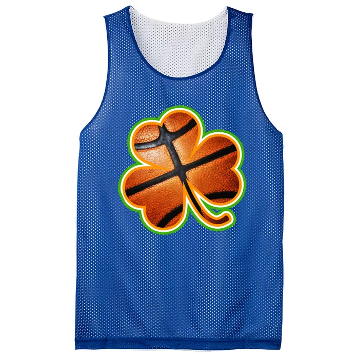 St Patricks Day Play Basketball Shamrock Gift Mesh Reversible Basketball Jersey Tank