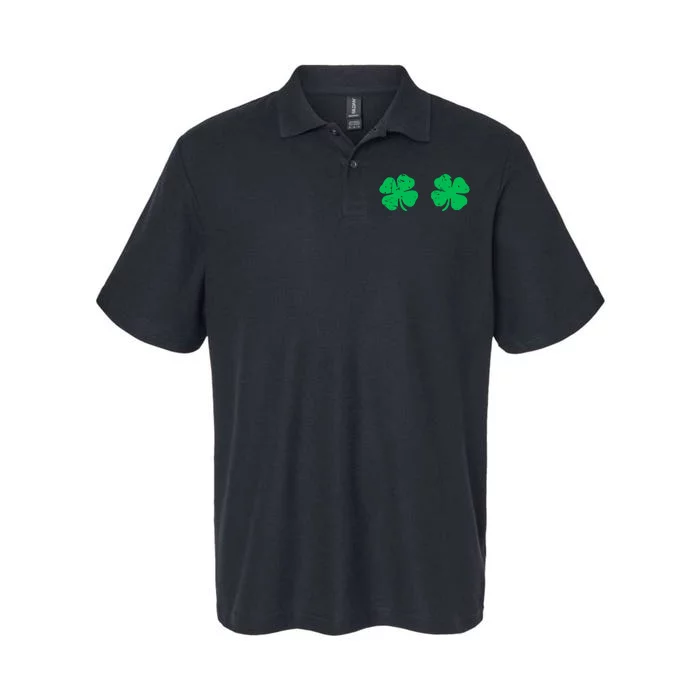 Saint Patricks Day Shamrock Boobs Stpatricks Day Boobies Softstyle Adult Sport Polo