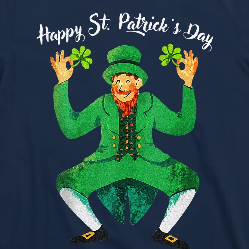 St Patricks Day Dabbing Leprechaun Men Dab Dance T-Shirt