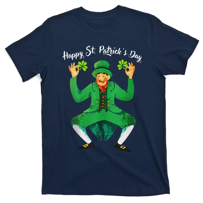 St Patricks Day Dabbing Leprechaun Men Dab Dance T-Shirt