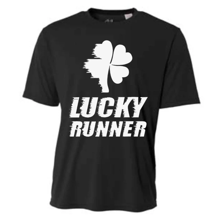 Saint Patrick's Day Lucky Runner Marathon Running Gift Cooling Performance Crew T-Shirt