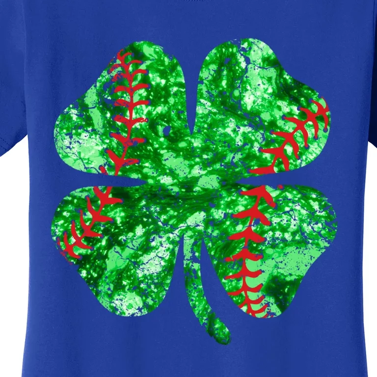 St Patricks Day Tie Dye Baseball Shamrock Cool Gift Women's T-Shirt