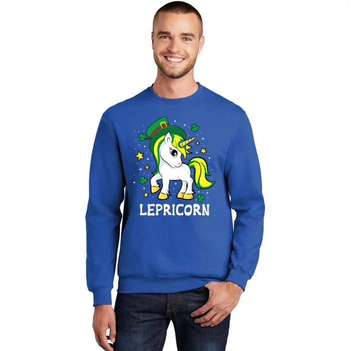 St Patricks Day Unicorn Lepricorn Tall Sweatshirt