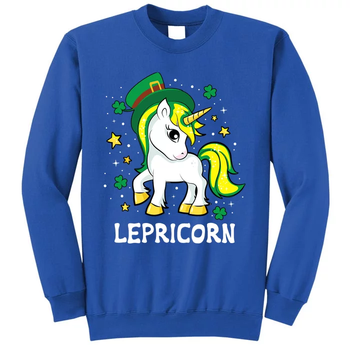 St Patricks Day Unicorn Lepricorn Tall Sweatshirt