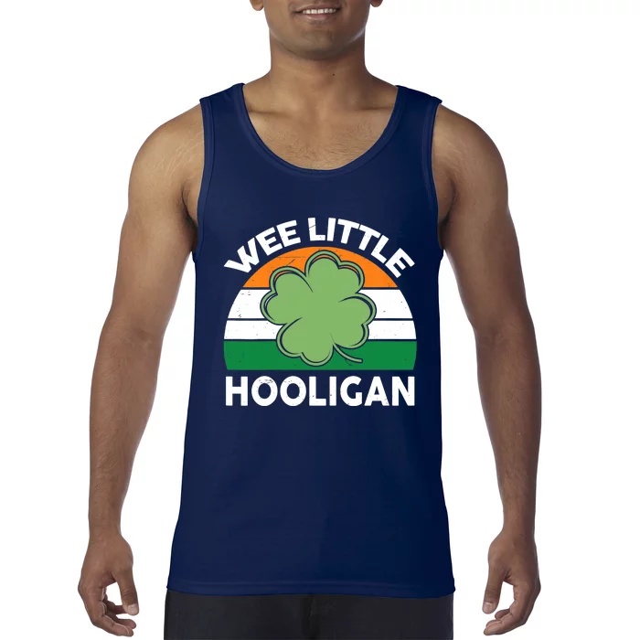 St Patricks Day Wee Little Hooligan Irish Baby Boy Tank Top