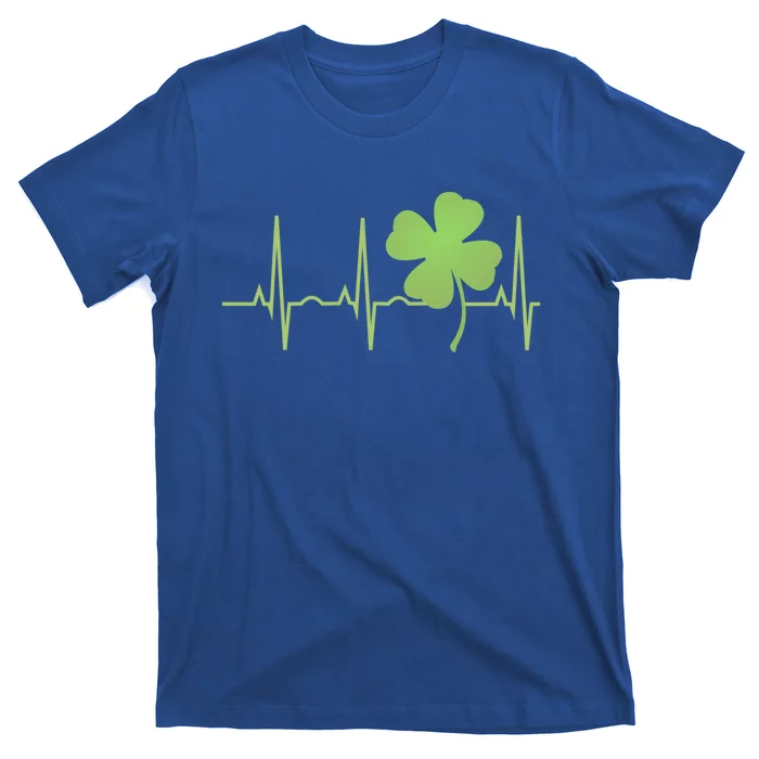 St Patricks Day Funny Gift Irish Heartbeat Hooded Gift T-Shirt