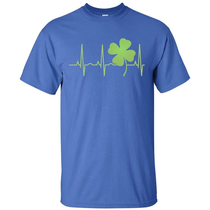 St Patricks Day Funny Gift Irish Heartbeat Hooded Gift Tall T-Shirt