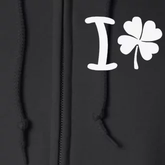 Saint Patrick's Day I Love Beer Full Zip Hoodie