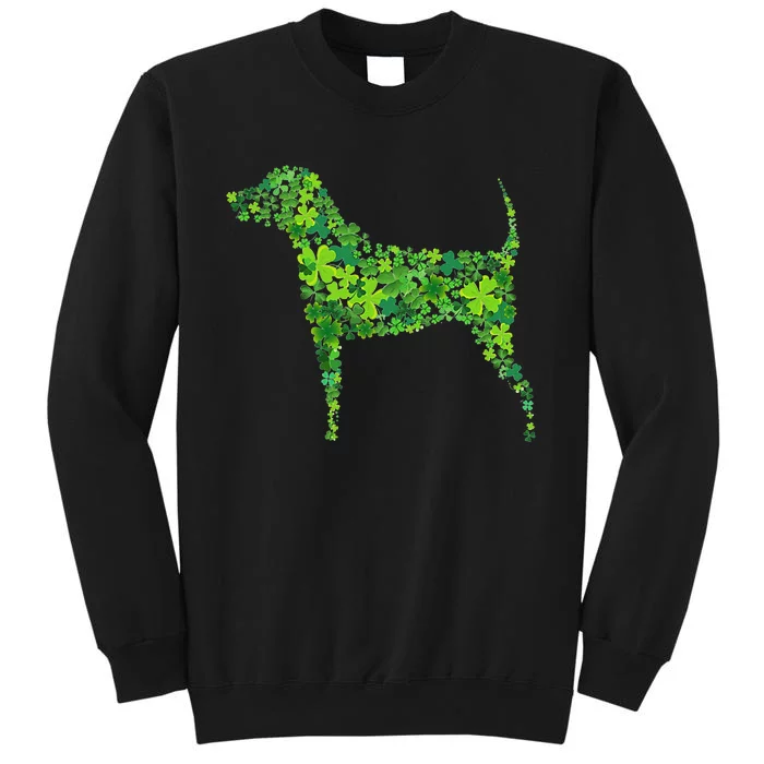 Saint Patrick's Day Shamrock Dog Design Sweatshirt