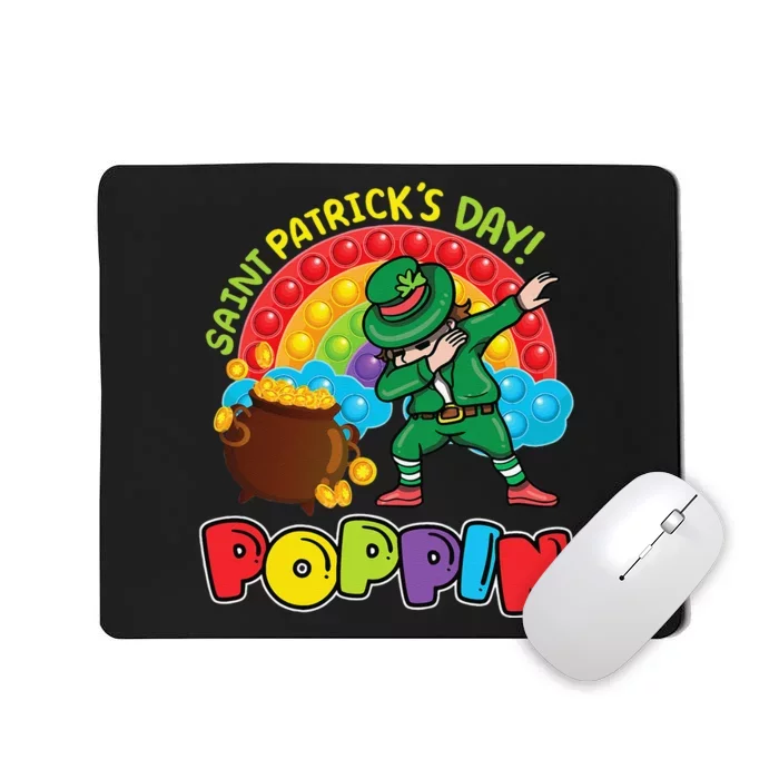 St. Patrick's Day Poppin' Pop It Rainbow Leprechaun Mousepad