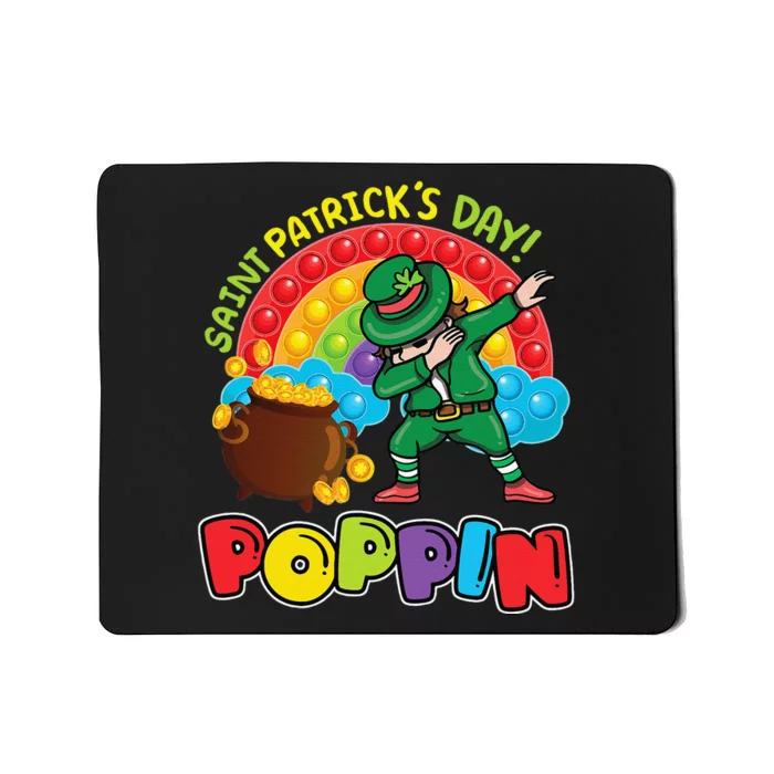 St. Patrick's Day Poppin' Pop It Rainbow Leprechaun Mousepad